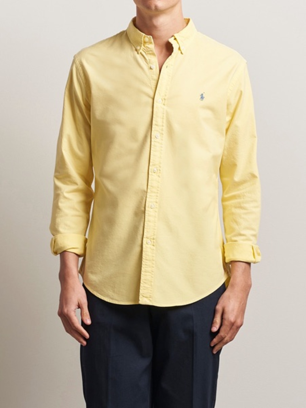 Ralph Lauren Men’s Light Yellow Button-Down Shirt